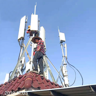 3 Legs Tripod Steel Rooftop Antenna Tower 15M Self Supporting Explosion Proof