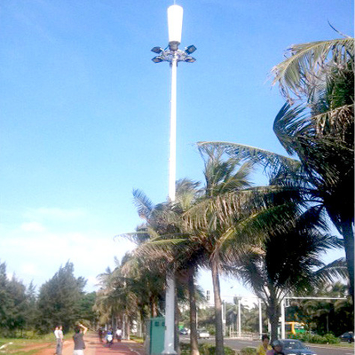 30m High Mast Galvanized Steel Camouflaged Mobile Cell Tower  and Light Pole