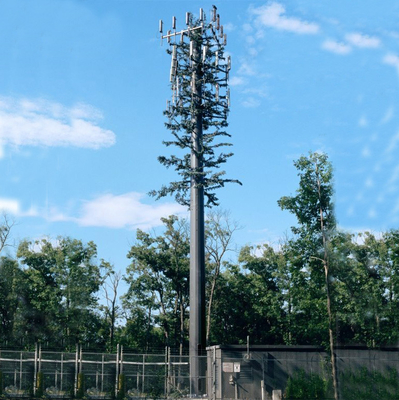 35m Steel Pole Camouflage Communication Antenna Tower